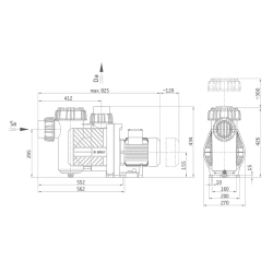Pompa do basenu BADU Prime 30 (380V, 30 m3/h)